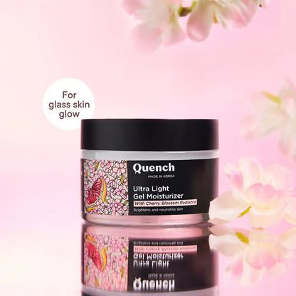 Quench Ultra Light Gel Moisturizer With 2% Niacinamide & Cherry Blossom For Intense Brightening - 50 ml
