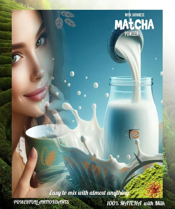 Eteasy Matcha Badam Honey Mix Milk Drink Kashmiri Kesar Saffron Mix Powder - 800 gm