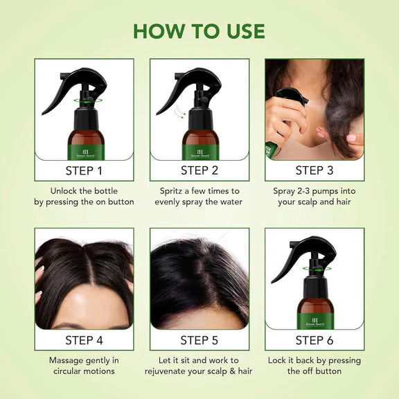 Botanic Hearth Rosemary Rice Water Spray for Hair Growth - 200 ml