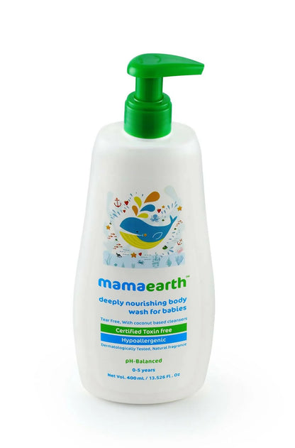 Mamaearth Gentle Cleansing Natural Baby Shampoo & Mamaearth Deeply Nourishing Natural Baby Wash