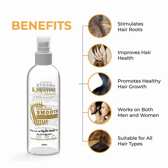 Keratine Professional Smooth Shine Hair Serum - 100 ml