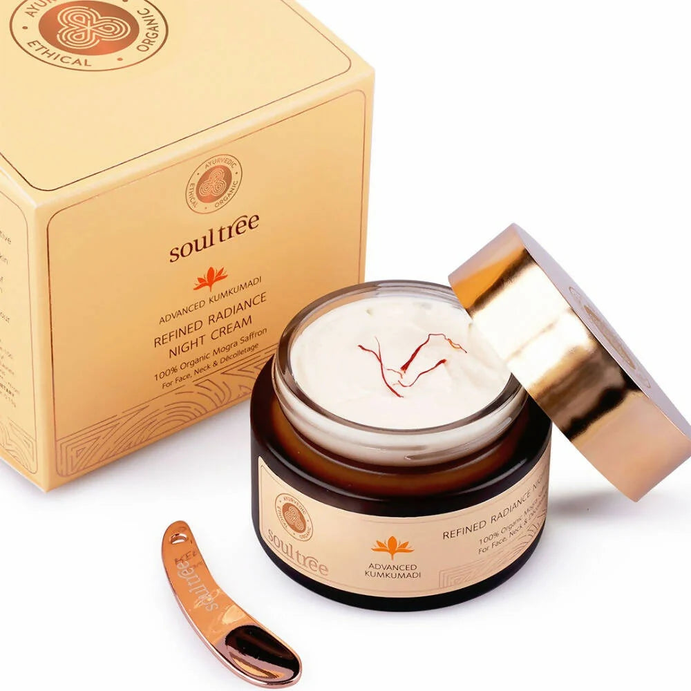 Soultree Advanced Kumkumadi Refined Radiance Night Cream - 50 gm