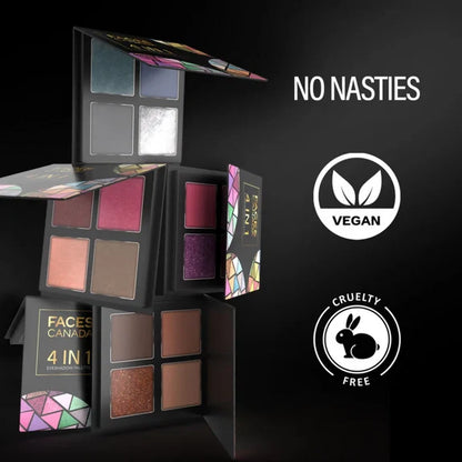 Faces Canada 4 in 1 Eyeshadow Palette - Moody Moon 06 - 5 gm