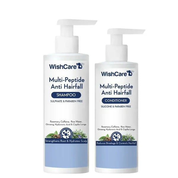 Wishcare Multi Peptide Anti Hairfall Shampoo + Conditioner Combo - combo