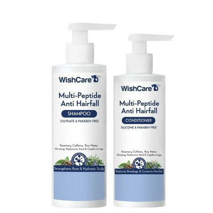 Wishcare Multi Peptide Anti Hairfall Shampoo + Conditioner Combo - combo