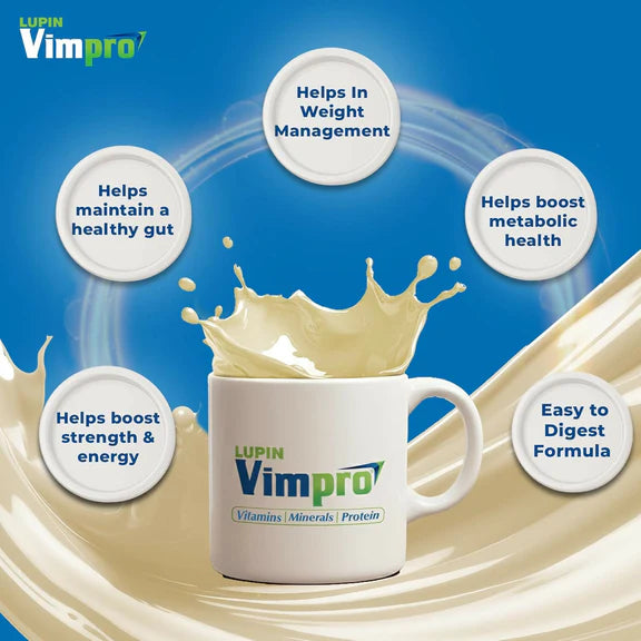 Lupin Vimpro Nutritional Vanilla Protein Powder - 400 gm