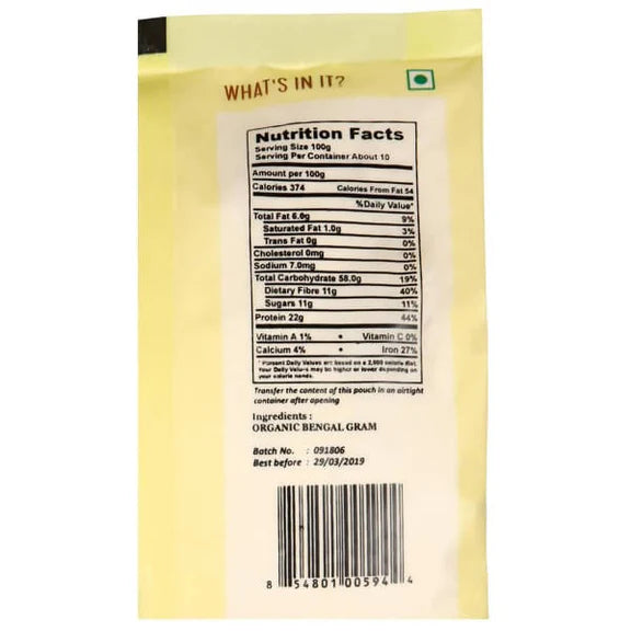 Organic Shastra Bengal Gram Flour (Besan) - 1 kg