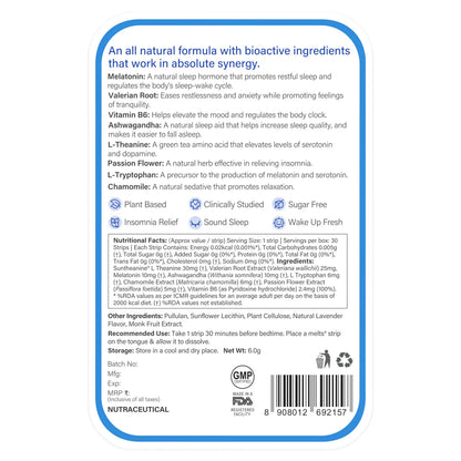 Wellbeing Nutrition Melts Restful Sleep & Instant Energy Oral Strips Combo