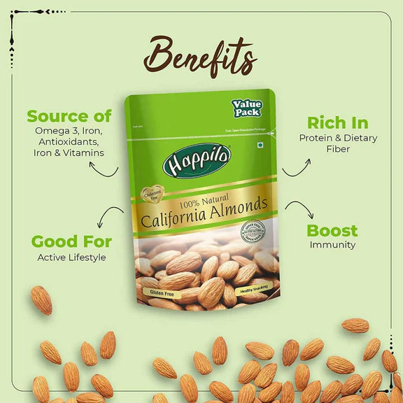 Happilo Premium Dry Fruit Combo (Almond & Cashews) - Combo