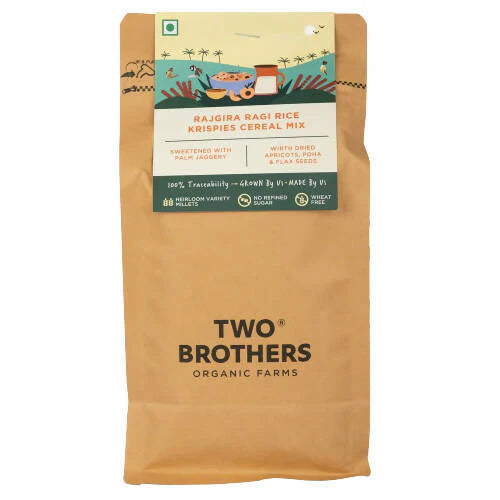 Two Brothers Organic Farms Rajgira Ragi & Rice Krispies Cereal Mix