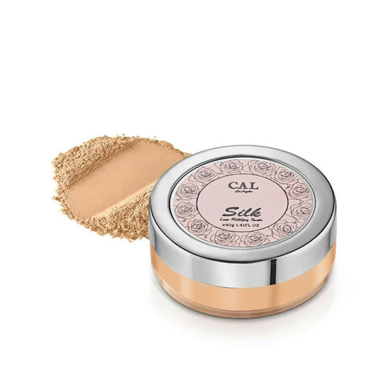CAL Los Angeles Silk Loose Mattifying Powder For The High Definition Look - Almond - 40 gm