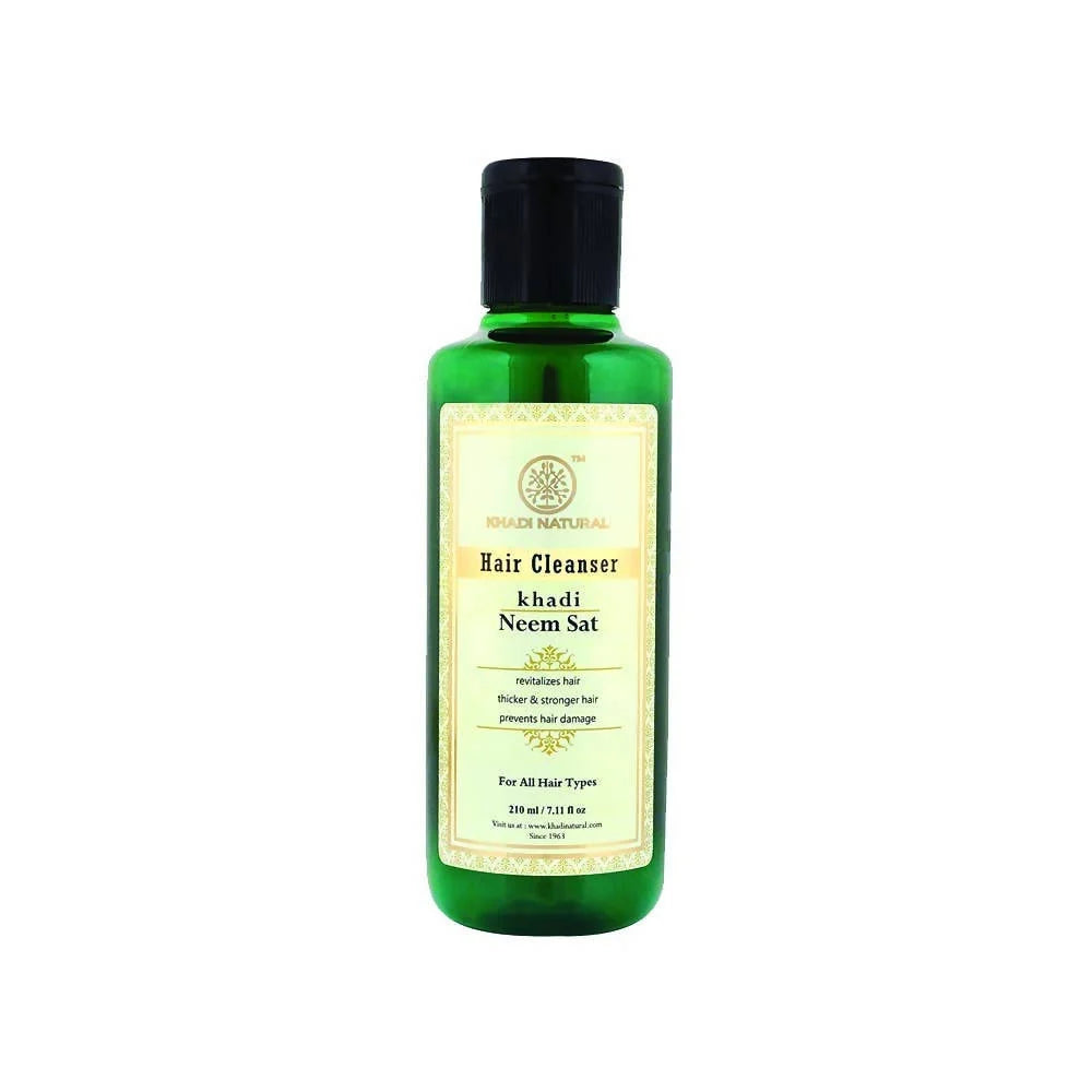 Khadi Natural Hair Cleanser Khadi Neem Sat - 210 ml