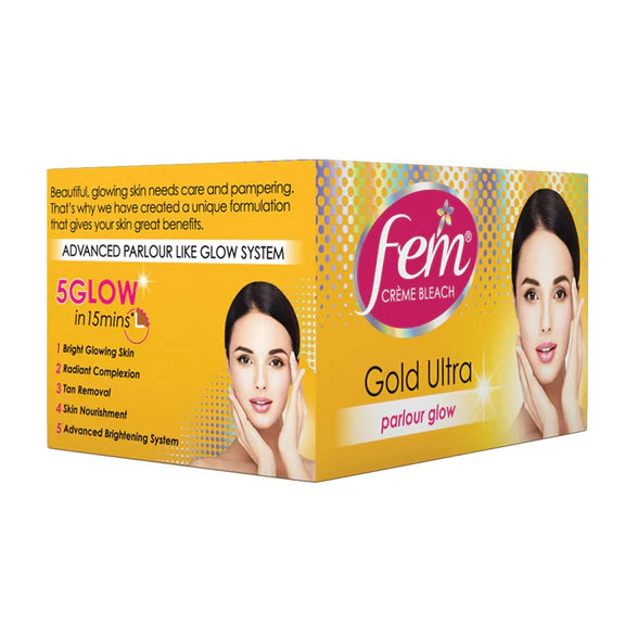 Fem Fairness (Gold Ultra) Crème Bleach - 30 gm