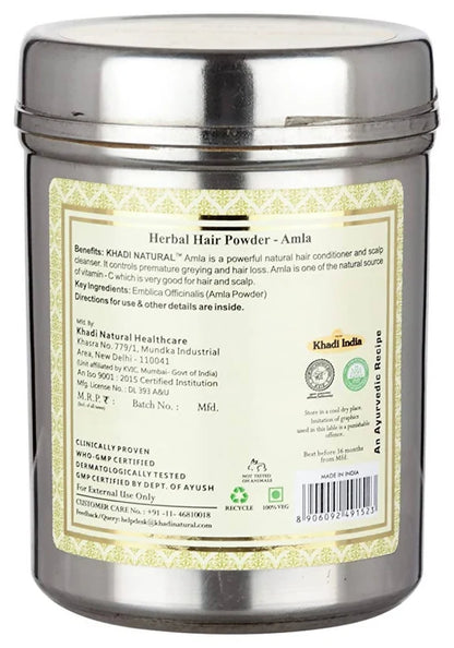 Khadi Natural Herbal Amla Hair Powder - 150 gm