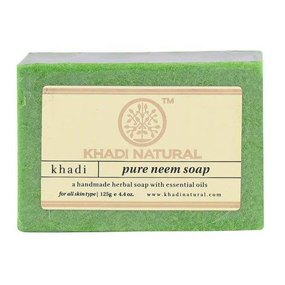 Khadi Natural Herbal Pure Neem Soap - 125 gm - Pack of 2