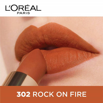 L'Oreal Paris Color Riche Moist Matte Lipstick - 302 Rock on Fire
