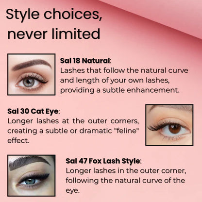 BOBI Self Adhesive Eyelashes SA47 Fox Lash Style – Outer Edge Lift - 1 pair