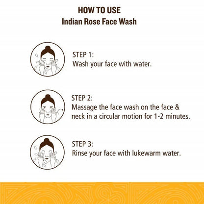 Soultree Indian Rose Face Wash With Turmeric & Honey - 120 ml
