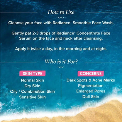 Aqualogica Radiance+ Concentrate Face Serum - 30 ml