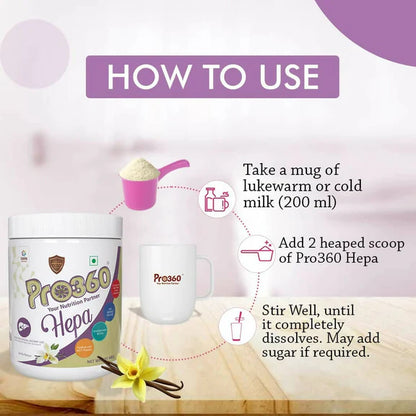 Pro360 Hepa Liver Care Protein Powder - 400 gm