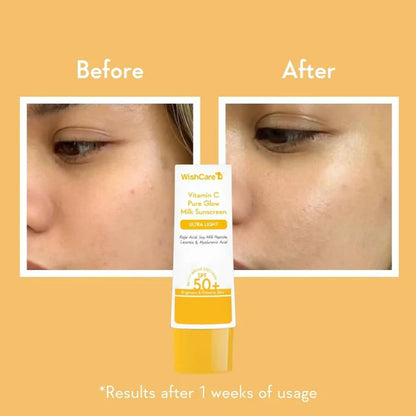 WishCare Vitamin C Pure Glow Milk Sunscreen