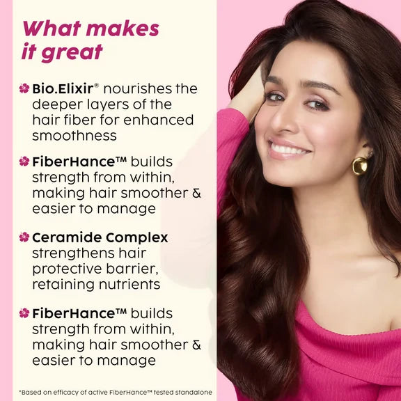 PLIX The Plant Fix Hibiscus Frizz Control Hair Serum + Bond Repair Advanced Shampoo - combo