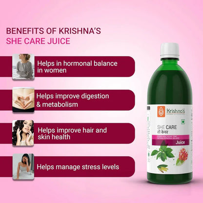 Krishna's Herbal & Ayurveda She Care Juice for Women Wellness - 1000 ml