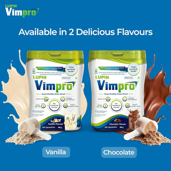 Lupin Vimpro Nutritional Vanilla Protein Powder - 400 gm