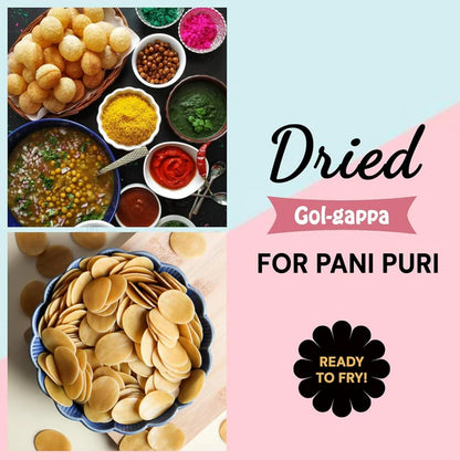 Urban Platter Pani Puri Golgappa Pellets Ready-To-Fry Or Microwave - 500 gm