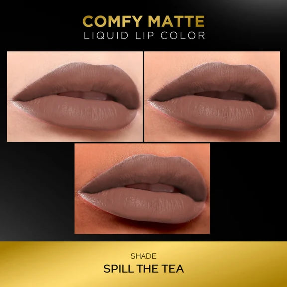Faces Canada Comfy Matte Liquid Lipstick - Spill The Tea 29 - 3.8 ml