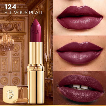 L'Oreal Paris Color Riche Satin Lipstick - 124 S'il Vous Plait - 4.3 gm