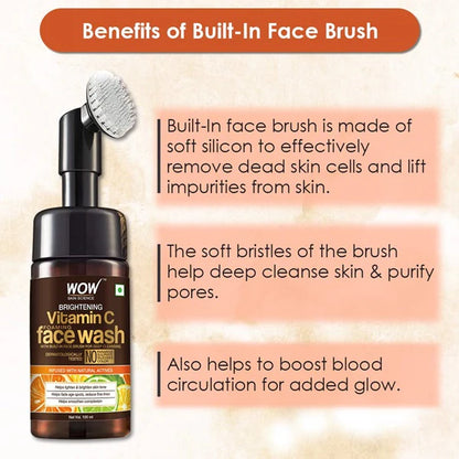 Wow Skin Science Vitamin C & Niacinamide Brightening Foaming Face Wash