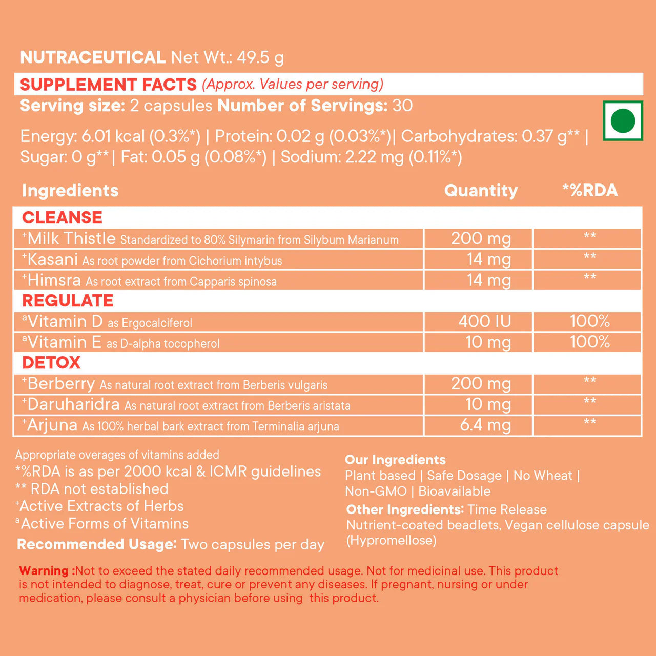 Wellbeing Nutrition Slow | Liver Health Capsules