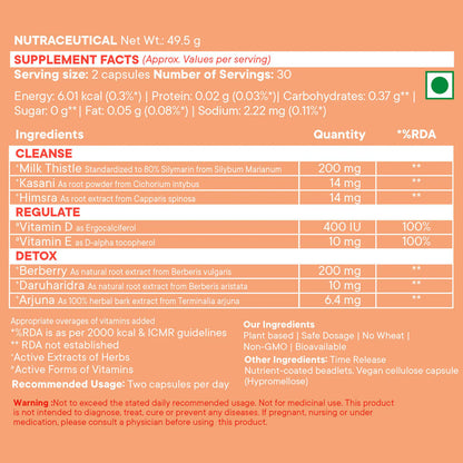 Wellbeing Nutrition Slow | Liver Health Capsules