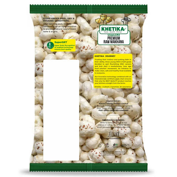 Khetika Premium Raw Phool Makhana - 250 gm