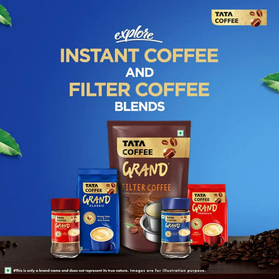 Tata Coffee Grand Classic Instant Coffee Pouch - 200 gm