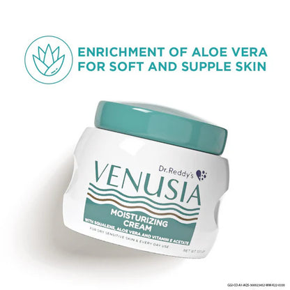 Dr. Reddy's Venusia Moisturizing Cream body & Face Cream For Dry To Very Dry Skin - 100 gm