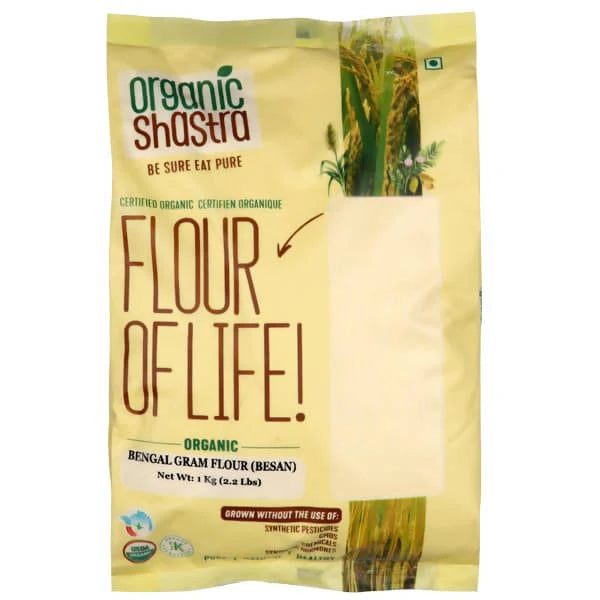 Organic Shastra Bengal Gram Flour (Besan) - 1 kg