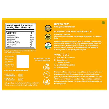 Teacurry Himalayan Turmeric Powder (Wild Turmeric) - 200 gm