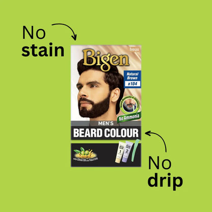 Bigen Men's Beard Color - Natural Brown B104 - 40 gm