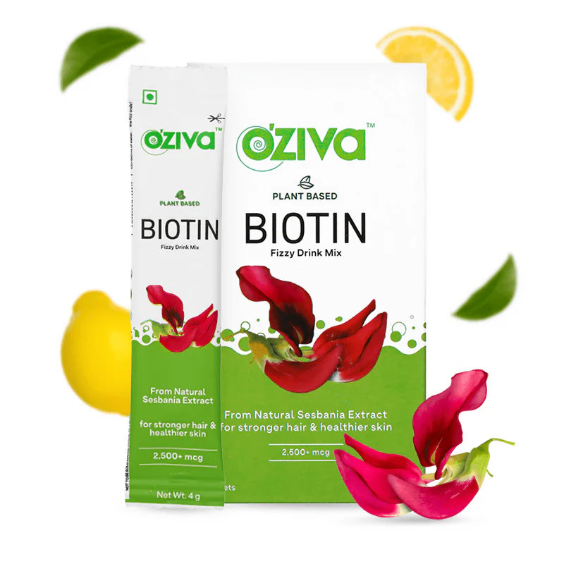 OZiva Plant Based Biotin Fizzy Drink Mix