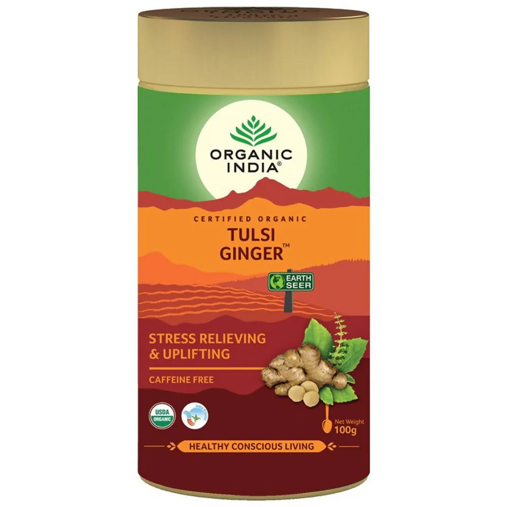 Organic India Tulsi Ginger Green Tea