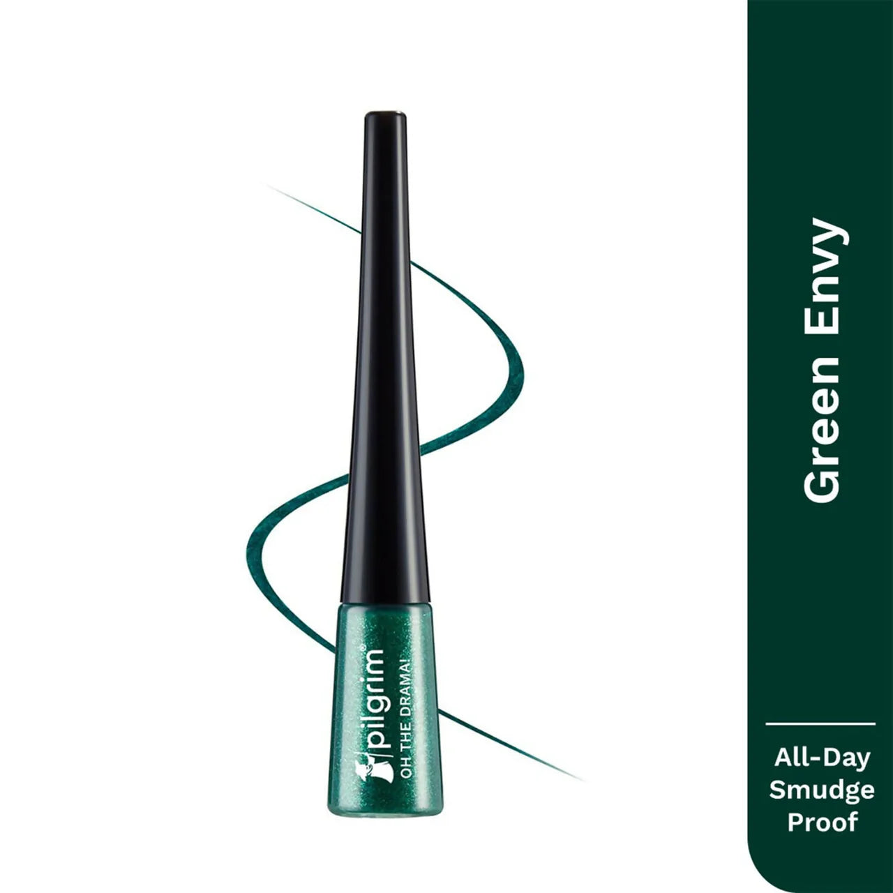 Pilgrim Metallic Eyeliner Green Envy, Long Lasting & Smudge Proof Enriched With Argan Oil -4 mlPilgrim Metallic Eyeliner Green Envy, Long Lasting & Smudge Proof Enriched With Argan Oil -4 ml