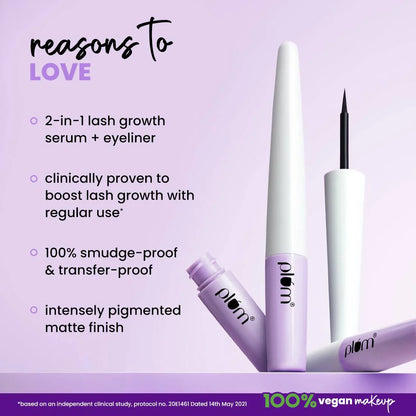 Plum Lash Serum Eyeliner - 02 Blue-ming - 1.7 ml