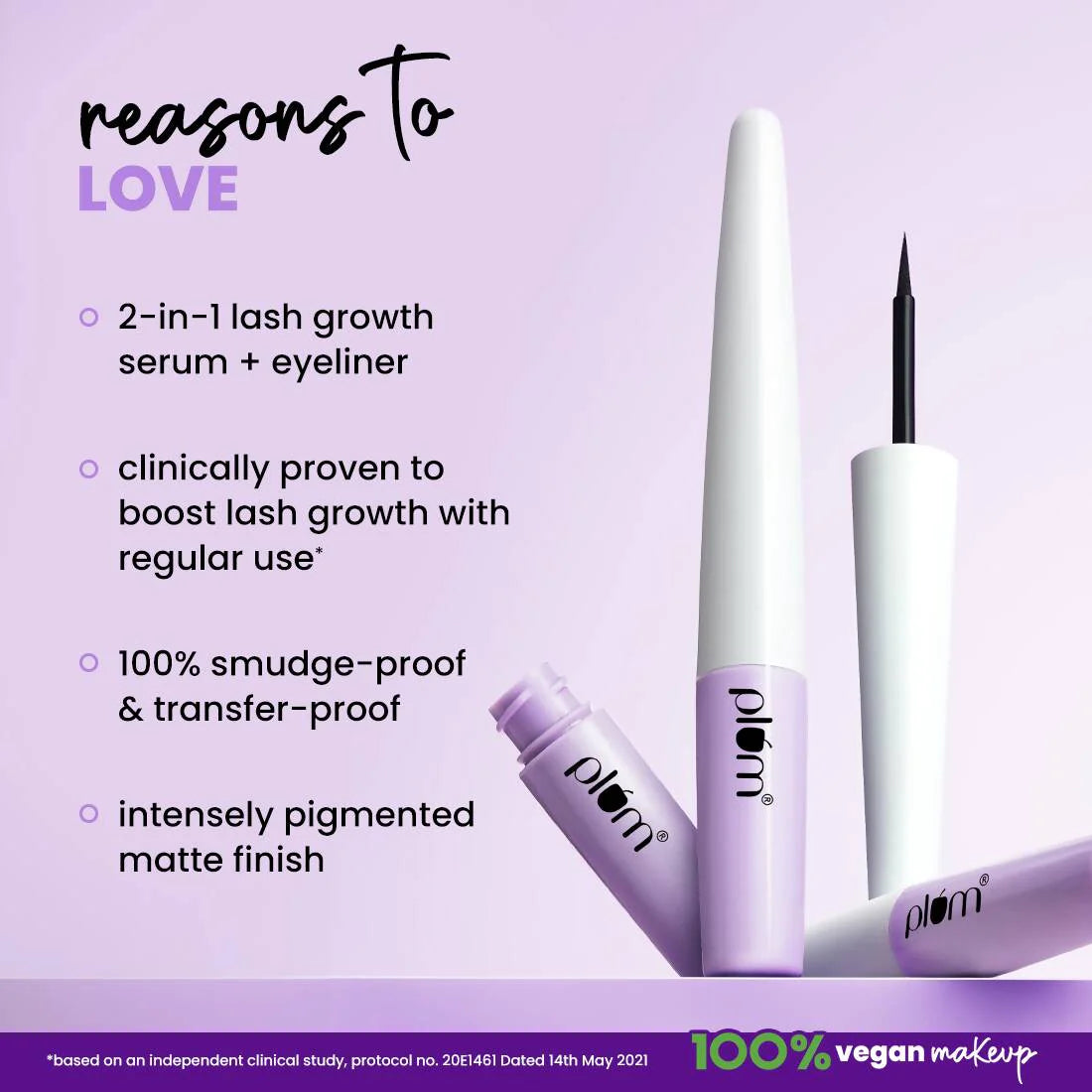 Plum Lash Serum Eyeliner - 01 Blackout - 1.7 ml
