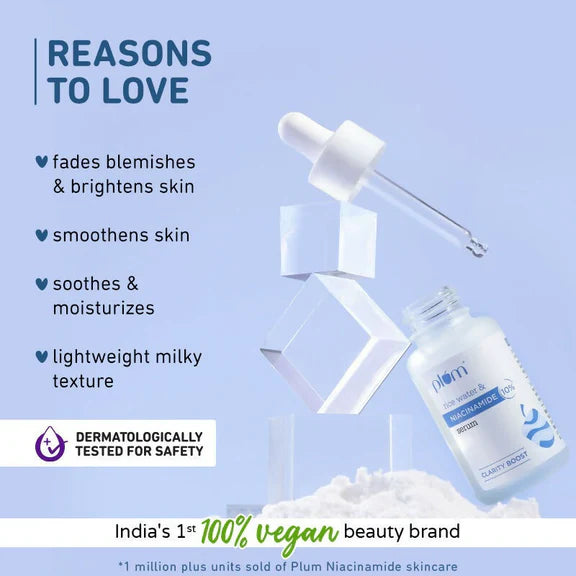 Plum Bright & Clear Skin CSMS (Cleanser, Serum, Moisturizer, Sunscreen) Combo With Niacinamide & Salicylic Acid - combo