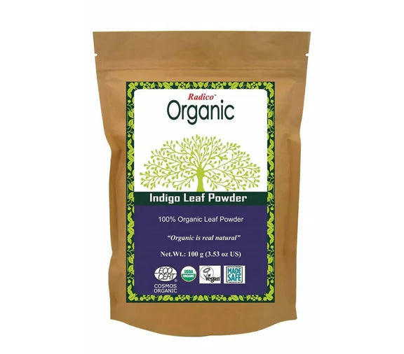 Radico Organic Indigo Leaf Powder Hair Color - 100 gm