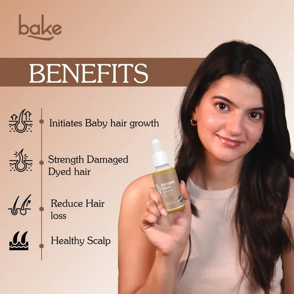 Bake Pure Rosemary Oil Hair Serum with Anagain & Biotin - 50 ml