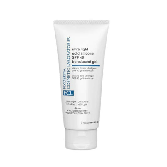 FCL Ultra Light Gold Silicone SPF 40 Translucent Gel - 50 ml