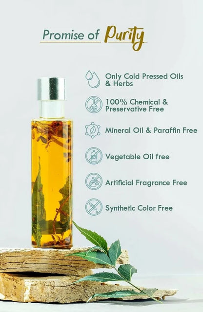 Nat Habit Neem Bhringraj Winter Hair Oil - 100 ml